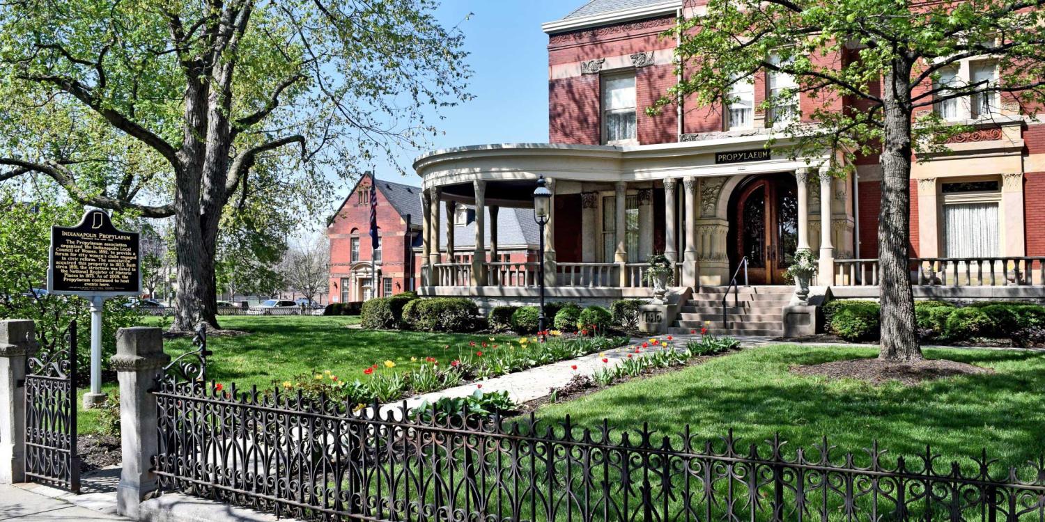 The Indianapolis Propylaeum house in Indianapolis' Old Northside neighborhood